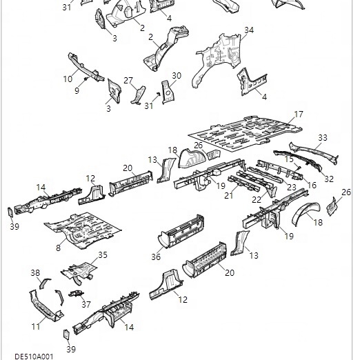 C00000000 Auto Parts Spare Parts for Maxus V80
