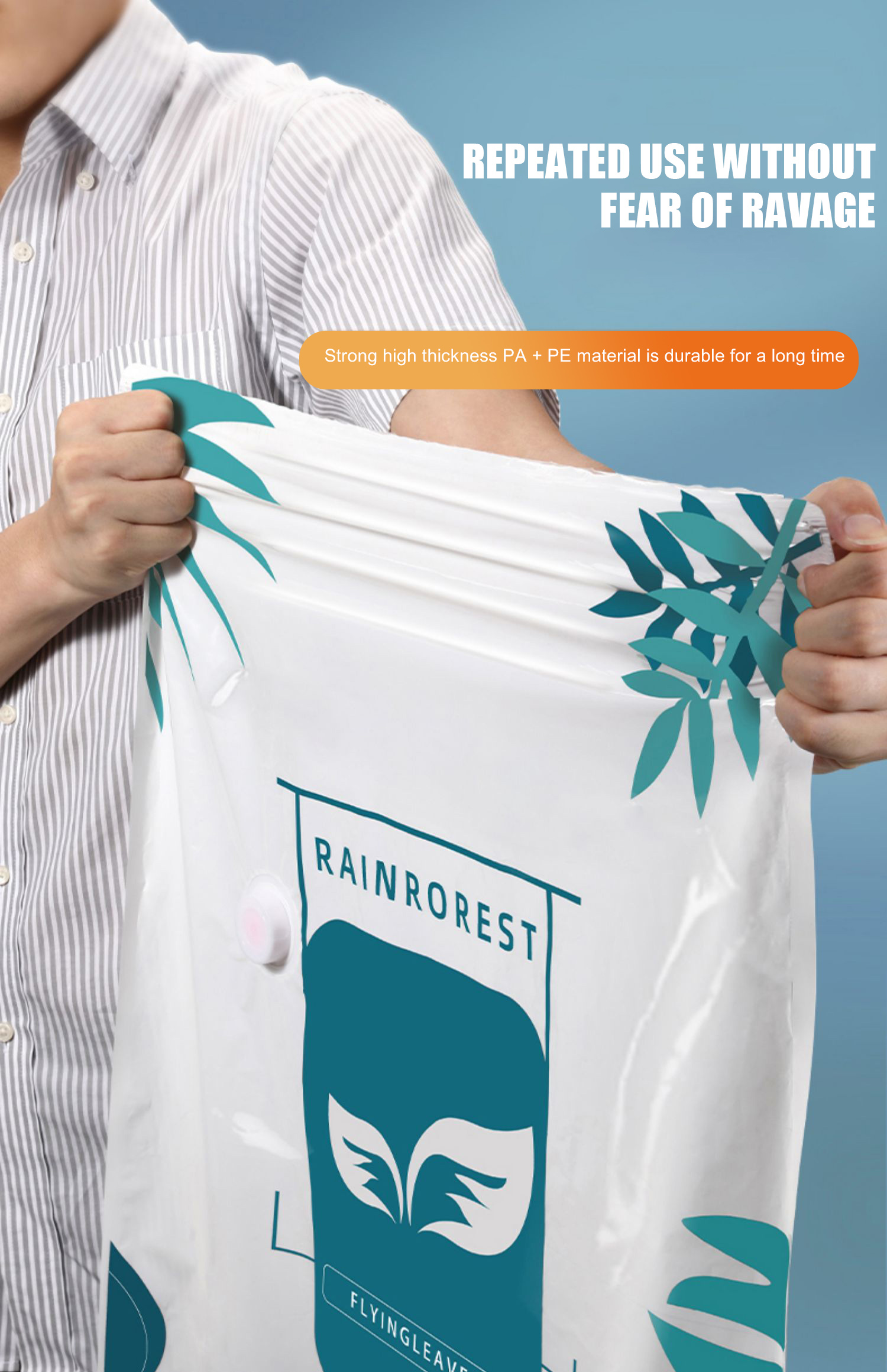 Space Saving Vaccum Seal Bags for All-Season Quilts Custom Printed Logo and Save 75% Space