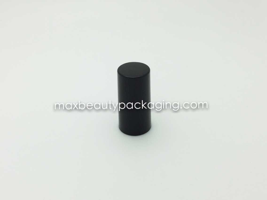 N2074 pp injection black straight nail polish cap nail polish packaging double cap uv coating available flat brush