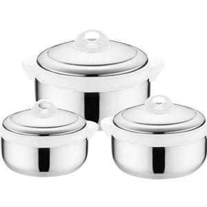 Quality Stainless Steel 201 4pcs Thermal Stock Pot Set Large Capacity Lunch Box Modern Bento wholesale