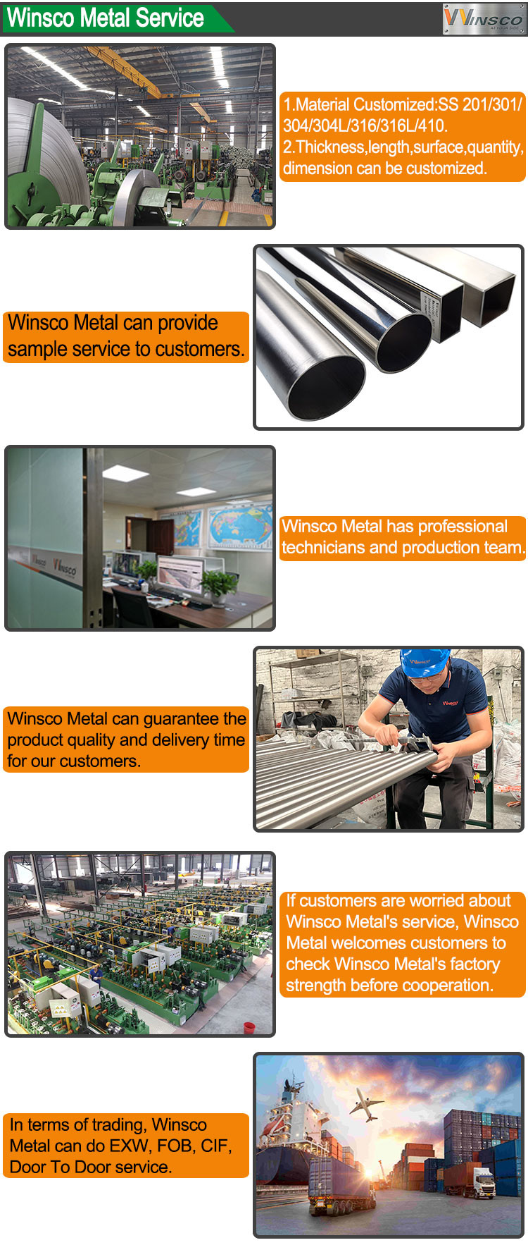 Aisi 201 304 316 Stainless Steel Capillary Tube Small Size Inox Round Square Welded Pipe Customized
