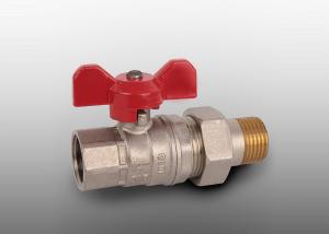 Quality CE Manual Brass Ball Valve / Water Full Bore Ball Valve PN25 wholesale