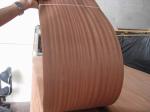 Sliced African Sapele Wood Veneer Sheet Crown/Quarter Cut