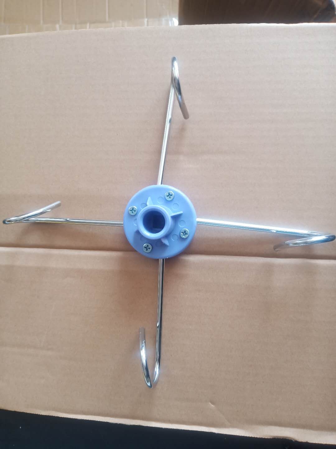 Blue Stainless Steel Infusion Rod Hook For Hospital