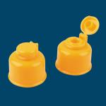 Ribbed Screw Flip Top Dispensing Caps / Colorful Plastic Bottle Flip Top OEM