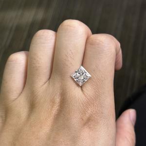 Quality 3.31 Carat E VS2 EX VG CVD Lab Diamond Princess Cut For DIY Jewelry wholesale
