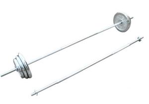 Quality 40kg-100kg adjustable chrome barbell set for weightlifting sales wholesale