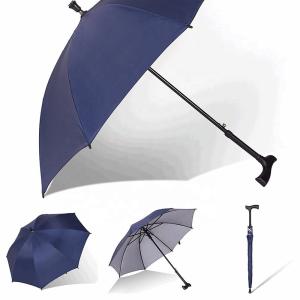 Quality Metal Frame Walking Stick Umbrella Printing Heat Transfer wholesale