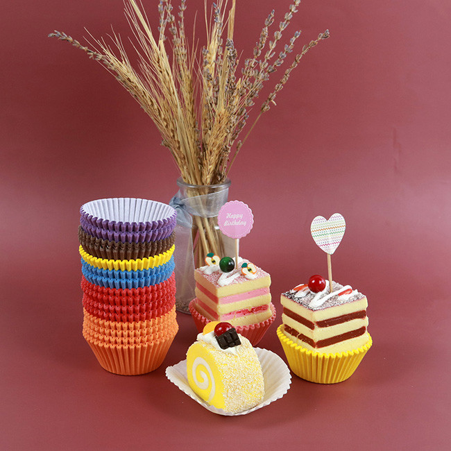 DIY Baking Tools wholesale price Muffin Cases Mold Baking Cake Mould Brown Color Cupcake Cup disposable