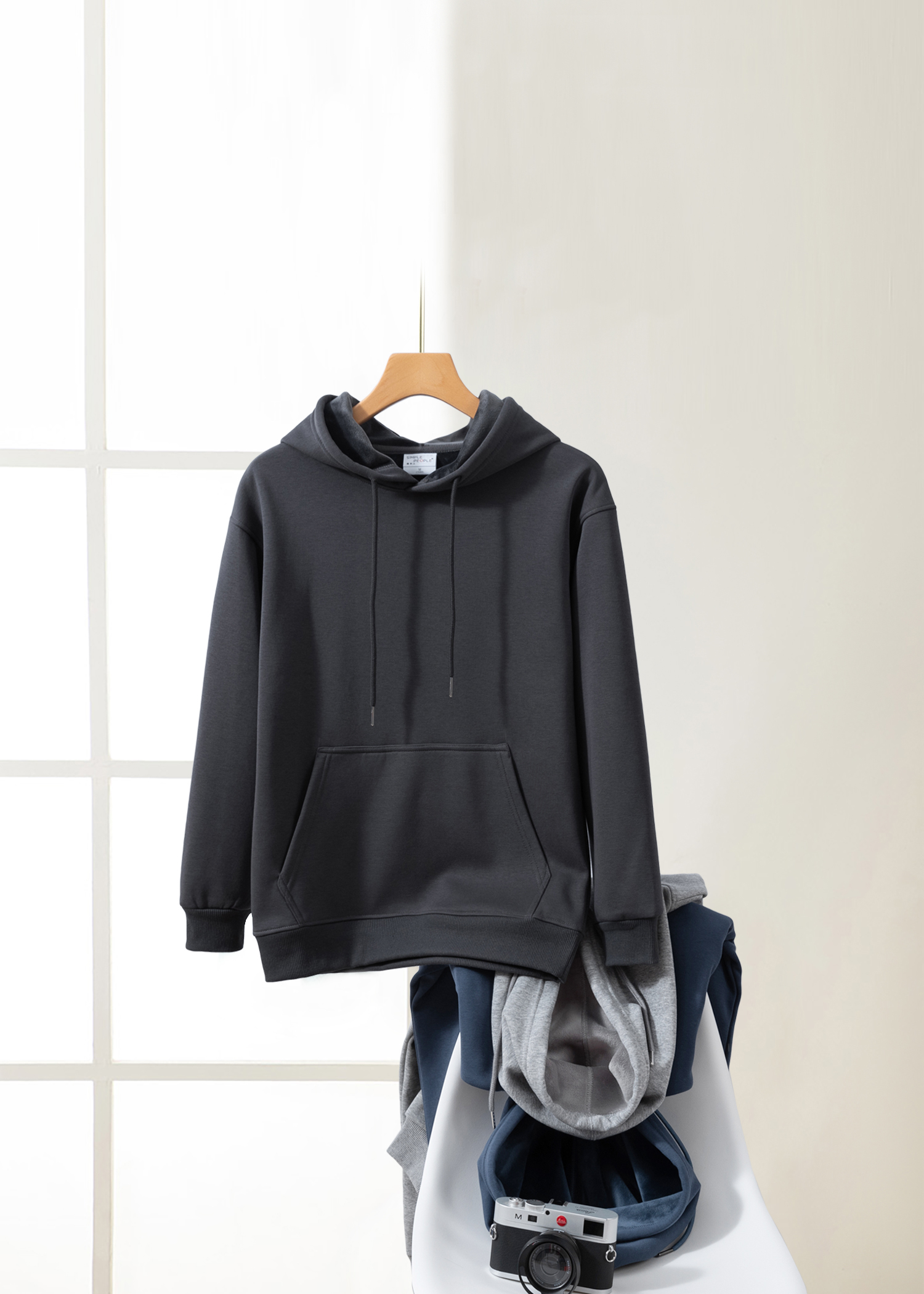 FODARLLOY Fashion Vintage Hoodie OEM Streetwear Essentials Oversize Unisex Pull Coat Men's Hoodies Pullover Red