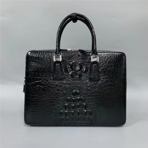 Quality Authentic Exotic Crocodile Skin Businessmen Briefcase Large Working Purse Genuine Real Alligator Leather Male Purse wholesale