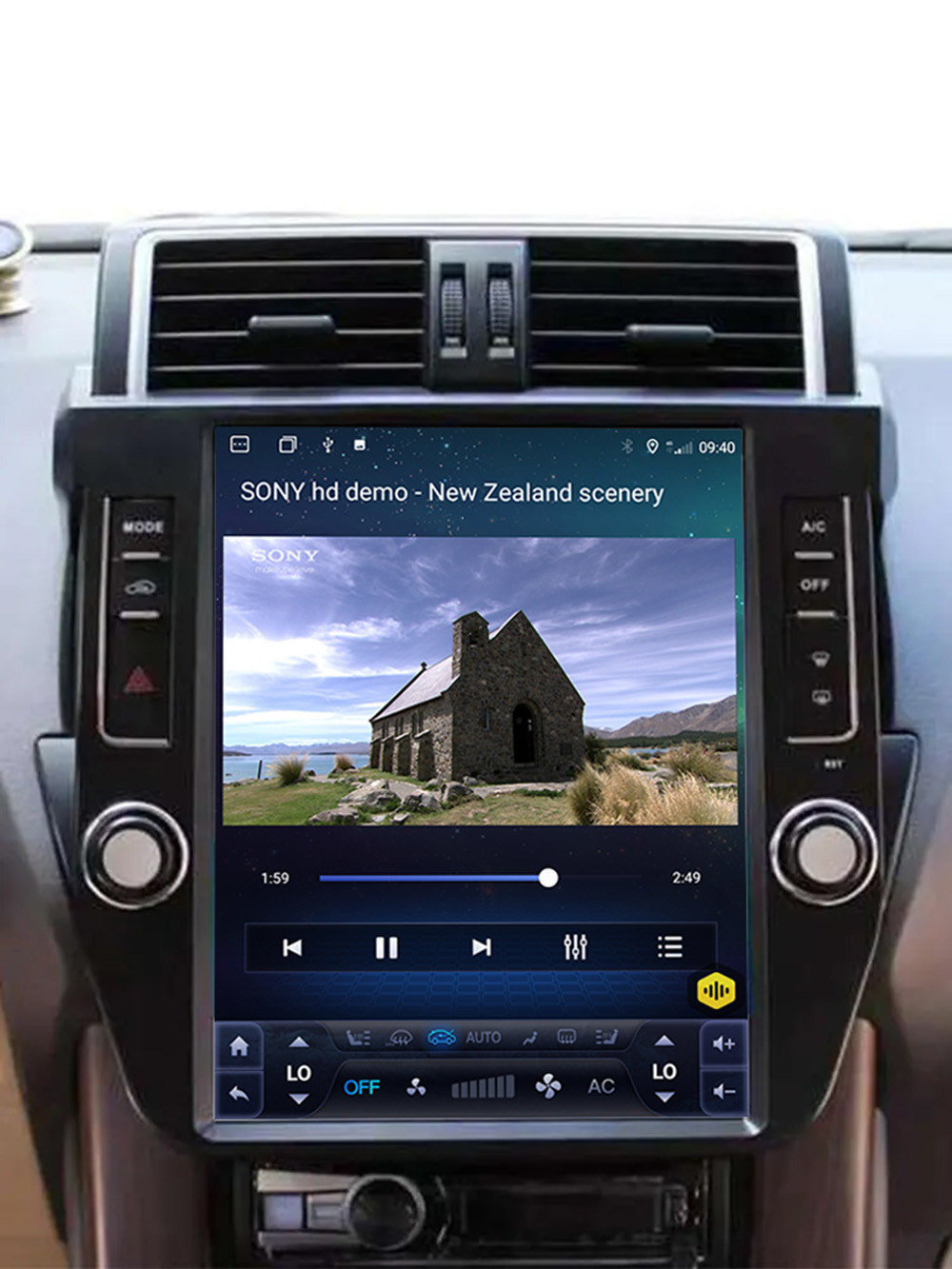 CarPlay Car Stereo Radio GPS Navigation 12.1Inch For Toyota Prado 2014-2017