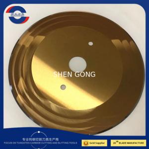 Quality TiN TiCN Coated Circular Round Cutting Blade ODM For Corrugated Board wholesale