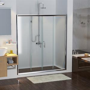 Quality Semi Frame Tempered Glass Shower Screen Single Panel Slide wholesale