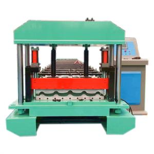 Quality Metal Iron Glazed Roof Tile Roll Forming Machine 0.3-0.8mm Thinckness wholesale