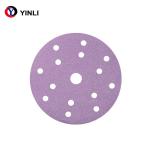 Abrasive Automotive Purple Zirconia Sanding Disc Multi Holes With Velcro