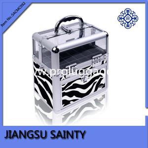 Quality Black Zebra pattern hot style nail polish storage case wholesale