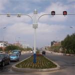 Hot Roll Steel Traffic steel light poles , Traffic Light Post for Crosswalk
