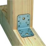 Hardware Timber Connectors Galvanized Steel Corner Brackets Weighing 36.4g