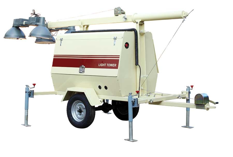 5kva to 20kva mobile trailer construction light tower generator