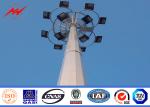 Custom 40m Polygonal Stadium Football High Mast Lighting Pole For Football