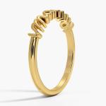 Classic 925 Sterling Silver14K Gold Highly Polished MAMA Women Rings In