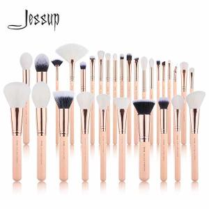Quality Glossy Aluminum Ferrule Jessup Makeup Brushes 30 Piece Brush Set wholesale