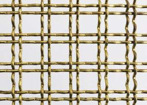 Quality Brass Double Heat Resistance Lock Crimp Wire Mesh For Decorative Fence wholesale