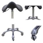 PU Saddle Seat Cushion Barber Dentist Swivel Bar Stool Cushions Swivel Chair