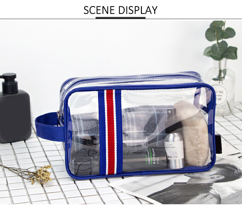 Waterproof Transparent Clear Plastic Makeup PVC Bulk Cosmetic Bag