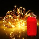 Christmas Wedding Decorative Warm White Outdoor String Lights 2V 350MA Solar