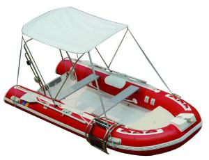 Quality 25HP Motor Inflatable Fishing Boats Rigid Hull Inflatable Boats 3.5 Meter Length wholesale