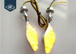 2 PCS Universal Aftermarket Motorcycle Lights LED Metal Amber Black Blinkers