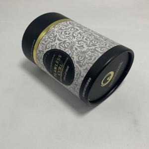 Quality Eco Cylindrical Paper Box CMYK Printing Gold Stamping For Gift Package wholesale
