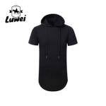 Over Size Knitted Hip Hop Mens Gym Short Sleeve Streetwear Clothing Blank Long