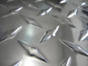 Quality Silver Aluminium Checker Plate Sheet Easy Fabricating For Shipbuilding wholesale