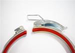Galvanized Quick Release Hose Clamps Stainless Steel , 4-23 Inch Adjustable Pipe