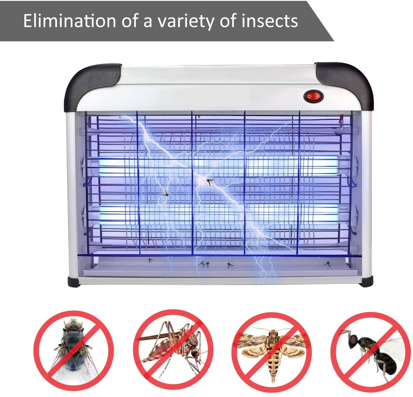 JZ Original 20w Aluminum Electric Fly Catcher Insest Killing Pest Control Bug Zapper Mosquitoes Killer Lamp for Indoor