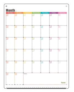 Quality Vertical Whiteboard Calendar For Fridge Magnetic Fridge Monthly Planner wholesale
