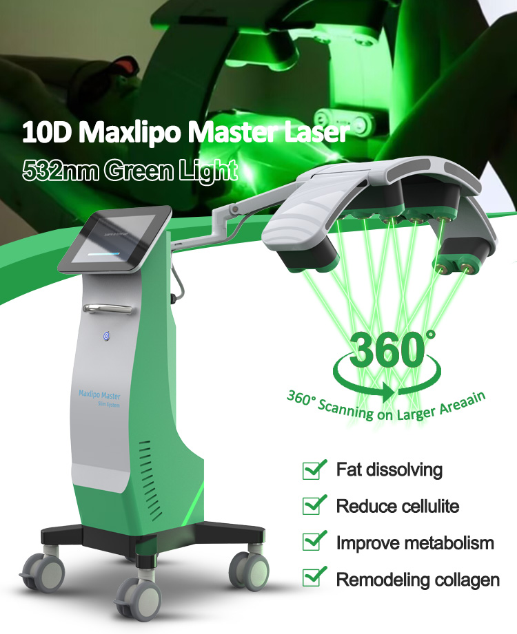 GOMECY 10D 532nm Green Light Lipo Therapy Machine For Body Slimming