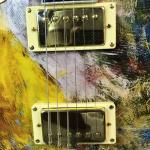 Custom GB LP Style Handpaint Electric Guitar with 2H pickup Gold Hardware