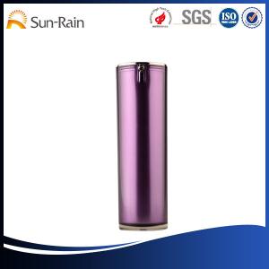 Quality Fashion purple Acrylic recyclable cosmetic packaging containers / bottles wholesale