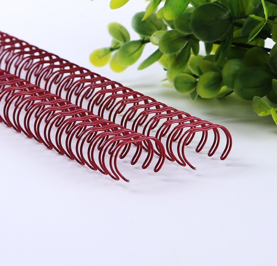 A4 Double Loop Binding Wire Nylon Coated For Books Gold color