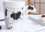 Three Dimensional Cattle 15 Ounce Painting Ceramic Mugs