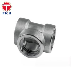 China ASTM A105 Forged Pipe Fittings Carbon Steel Tee Forgings For Piping on sale