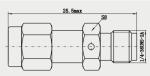 CE ROHS IEC60169-15 SMA Male Jack Plug Adapter