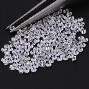 Quality Engagement Ring White Loose Moissanite Diamond 0.9mm - 3mm Melee Size Cubic Zirconia wholesale