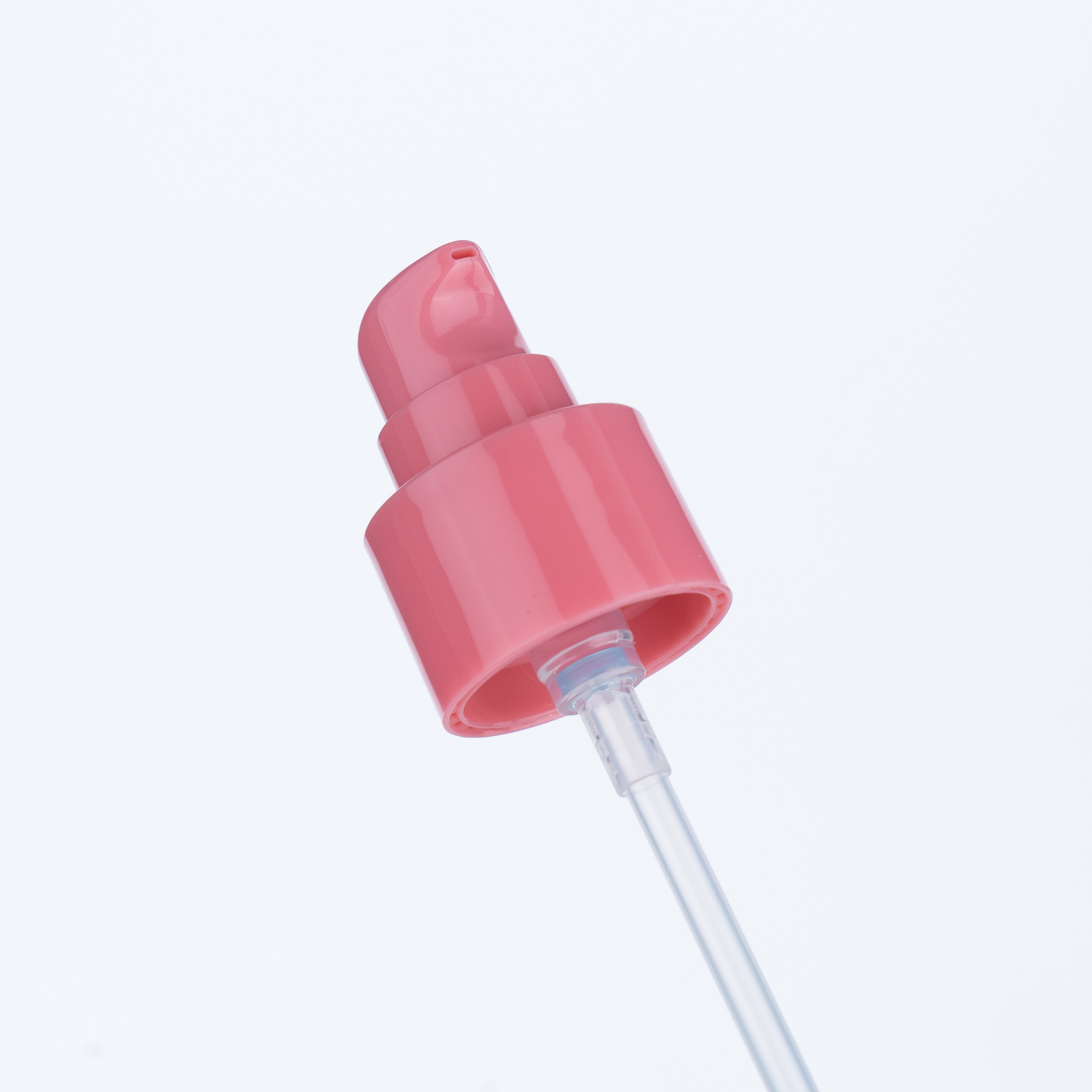 24/415 Cherry Pink Foundation Pump Head Cream Pump Green Bottle for Personal Care and Cosmetics