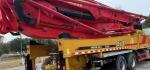 SANY 2020 52M Truck Mounted Concrete Pumps Dealers Red And Yellow Color