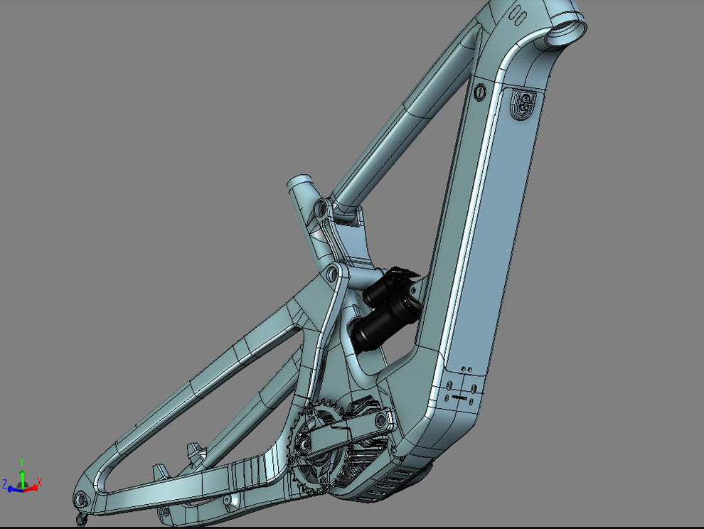 29 Full Suspension Carbon Ebike Frame Electric Bicycle Frame Bafang Disc Brake